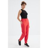 TOMMY LIFE Fiesta Yüksek Bel Şardonlu 3 Iplik Pamuklu Basic Kadın Eşofman Alt - 94624