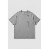 TOMMY LIFE Gri Melanj Baskılı Battal Büyük Beden Kısa Kollu Erkek T-Shirt - 88465