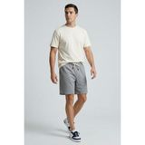 Tommy Life Gri Melanj Standart Fit Basic Arka Cepli Erkek Şort - 81314 - 2XL