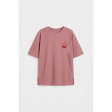 Tommy Life Gül Kurusu Oversize Kısa Kollu Baskılı Kız Çocuk T-Shirt - 75176 - 8 - 9 Yaş