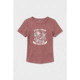 TOMMY LIFE Gül Kurusu Standart Fit Baskılı Kısa Kollu Kadın T-Shirt - 97201