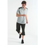 TOMMY LIFE Haki Bağcıklı Standart Kalıp Fermuar Cepli Aktif Spor Erkek Kapri - 83096