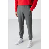 TOMMY LIFE Haki Fermuar Cepli Standart Kalıp Jogger Erkek Eşofman Alt - 84587
