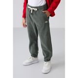 Tommy Life Haki Kalın Yumuşak Dokulu Standart Fit Nakışlı Polar Erkek Çocuk Eşofman Alt - 11220 - 8 - 9 Yaş