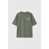 Tommy Life Haki Oversize Kısa Kollu Baskılı Kız Çocuk T-Shirt - 75175 - 8 - 9 Yaş