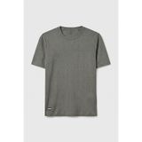 TOMMY LIFE Haki Rahat Form Yüzeyi Dokulu Ön Dikiş Detaylı Erkek T-Shirt - 88437