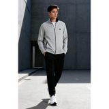 Tommy Life Hugo Gri Melanj - Siyah Jogger Erkek Eşofman Takım - 85198 Gri - Siyah