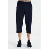 Tommy Life Indigo Bağcıklı Standart Kalıp Fermuar Cepli Aktif Spor Erkek Kapri - 83096 - İndigo