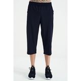 Tommy Life İndigo Bağcıklı Standart Kalıp Fermuar Cepli Aktif Spor Erkek Kapri - 83096 - XL - Indigo
