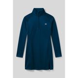 TOMMY LIFE İndigo Yarım Fermuarlı Dik Yaka Standart Kalıp Kadın Sporcu Tunik - 97309