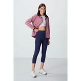 Tommy Life İndigo Yüksek Bel Slim Fit Dar Paça Kadın Kapri Tayt - 93097 - XL