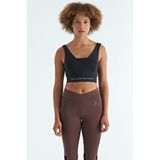 TOMMY LIFE Kadın Spor Büstiyer Yazı Baskılı Renk Bloklu, T13BY-97271