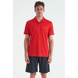 Tommy Life Kırmızı Logo Baskılı Standart Kalıp Polo Yaka Aktif Spor Erkek T-Shirt - 88252
