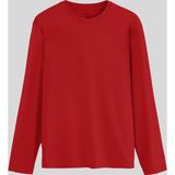 Tommy Life Kırmızı Standart Fit Basic O Yaka Erkek Sweatshirt - 87997