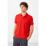 Tommy Life Kırmızı Standart Kalıp Basic Polo Yaka Erkek T-Shirt - 87748 - XL