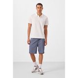 Tommy Life Kot Lacivert Standart Fit Dokuma Hafif Esnek Chino Erkek Şort - 81292 - 03L-Lacivert