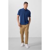 TOMMY LIFE Koyu Bej Standart Fit Dokuma Hafif Esnek Chino Erkek Pantolon - 82175