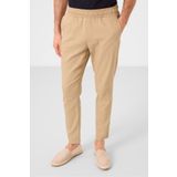 TOMMY LIFE Koyu Bej Standart Fit Dokuma Hafif Esnek Chino Erkek Pantolon - 82177