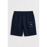 Tommy Life Lacivert Baskılı Gizli Cep Detaylı Battal Büyük Beden Erkek Şort - 81300 - 3XL