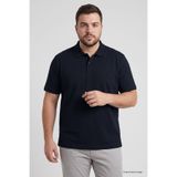 TOMMY LIFE Lacivert Polo Yaka Büyük Beden Battal Erkek T-Shirt - 88511