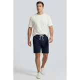 Tommy Life Lacivert Standart Fit Basic Arka Cepli Erkek Şort - 81314 - 2XL