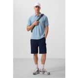 TOMMY LIFE Lacivert Standart Fit Dokuma Hafif Esnek Chino Erkek Şort - 81290