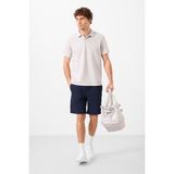 Tommy Life Lacivert Standart Fit Dokuma Hafif Esnek Chino Erkek Şort - 81292 - XL