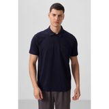 Tommy Life Lacivert Standart Kalıp Basic Polo Yaka Erkek T-Shirt - 87768 - XL