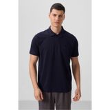 TOMMY LIFE Lacivert Standart Kalıp Basic Polo Yaka Erkek T-shirt - 87768