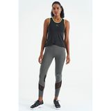 TOMMY LIFE Logo Baskılı Biye Şeritli Kadın Spor Atlet, T13BY-97255