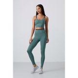 TOMMY LIFE Mint Yeşili Esnek Standart Fit Performans Kadın Tayt Takım - 95333