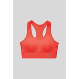 TOMMY LIFE Neon Pembe Sırt Detaylı Dar Kalıp U Yaka Kadın Spor Büstiyer - 97120
