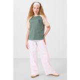 TOMMY LIFE O Yaka Pamuklu Baskılı Oversize Fit Kız Çocuk T-Shirt, T17KG-75179