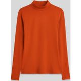 TOMMY LIFE Oranj Balıkçı Yaka Basic Uzun Kollu Kadın Body - 97306