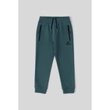 Tommy Life Orman Yeşili Fermuarlı Standart Fit Erkek Çocuk Eşofman Alt - 64042 - 8 - 9 Yaş