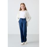 Tommy Life Parlament Cepli Ön Dikiş Detaylı Geniş Paça Kız Çocuk Eşofman Altı -75144 - 13 - 14 Yaş