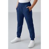 Tommy Life Parlament Fermuarlı Standart Fit Ince Erkek Çocuk Eşofman Alt - 64042 - Mavi - 8 - 9 Yaş