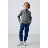 Tommy Life Parlament Kalın Yumuşak Dokulu Standart Fit Nakışlı Polar Erkek Çocuk Eşofman Alt - 11220 - 10 - 11 Yaş