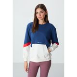 TOMMY LIFE Parlament Kompakt Pamuklu Kalın Pürüzsüz Dokulu O Yaka Standart Kalıp Kadın Sweatshirt - 97289