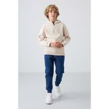 Tommy Life Parlament Pamuklu Kalın Içi Tüylü Standart Fit Nakışlı Erkek Çocuk eşofman alt - 11224 - 3 - 4 Yaş