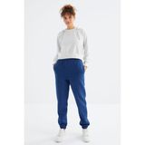 Tommy Life Parlament Yüksek Bel Şardonlu 3 Iplik Pamuklu Basic Kadın Eşofman Alt - 94624 - XL