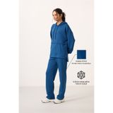TOMMY LIFE Parlament Yumuşak Dokulu Kapüşonlu Oversize Kadın Eşofman Tunik Takım - 95348