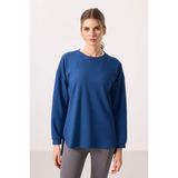 TOMMY LIFE Parlament Yumuşak Dokulu O Yaka Rahat Form Kadın Tunik Sweatshirt - 97305
