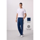 TOMMY LIFE Parlament Yüzeyi Dokulu Standart Fit Palazzo Erkek Pantolon - 82171