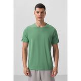 Tommy Life Pastel Yeşil Erkek Basic Kısa Kol Standart Kalıp O Yaka T-shirt - 87911 - XL