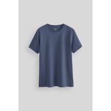Tommy Life Petrol Erkek Basic Kısa Kol Standart Kalıp O Yaka T-shirt - 87911 - 2XL