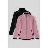 TOMMY LIFE Rahat Form Dik Yaka 2li Paket Siyah-Gül Kurusu Kadın Polar Sweatshirt - 97173