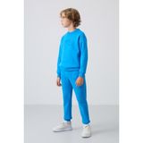 Tommy Life Saks Pamuklu Kalın İçi Tüylü Yumuşak Dokulu Standart Fit Baskılı Erkek Çocuk Eşofman Takım - 11253 - 9 - 10 Yaş