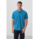 Tommy Life Saks Standart Kalıp Basic Polo Yaka Erkek T-Shirt - 87768 - XL
