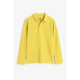 TOMMY LIFE Sarı Polo Yaka Basic Uzun Kollu Erkek Çocuk T-Shirt - 11170